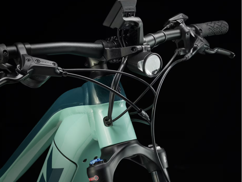 Trek Powerfly FS 4 EQ Electric Mountain Bike XS 2025 in Blue Sage/Juniper -3