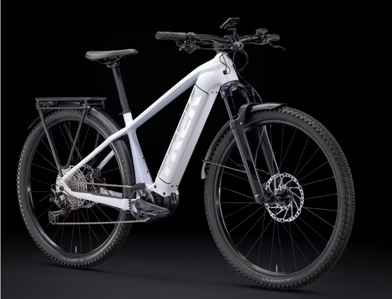 Trek Powerfly Sport 5 EQ Electric Mountain Bike 2025 in White Prismatic/Grey Pearl-5