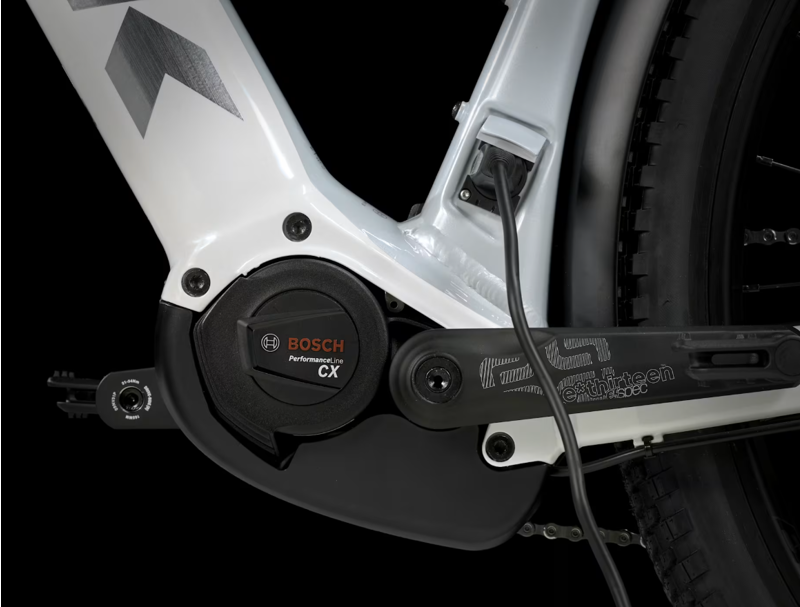 Trek Powerfly Sport 5 EQ Electric Mountain Bike 2025 in White Prismatic/Grey Pearl-4