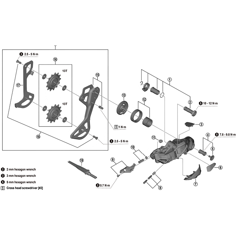 Balfes Bikes Shimano RD-M9250 end adjust screw and plate | Free postage over £30, £10 off first order, price match & 0% finance.