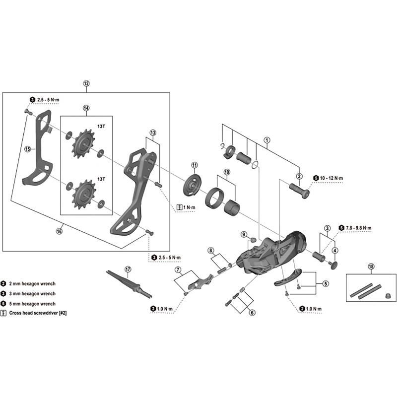 Balfes Bikes Shimano RD-M8250-GS plate assembly - GS | Free postage over £30, £10 off first order, price match & 0% finance.