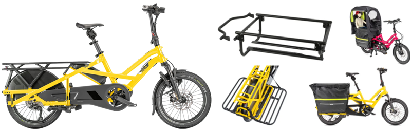 TERN GSD GEN3 S10 545Wh Performance Electric Cargo Bike Clubehouse Fort Bundle 2026 in School Bus Yellow