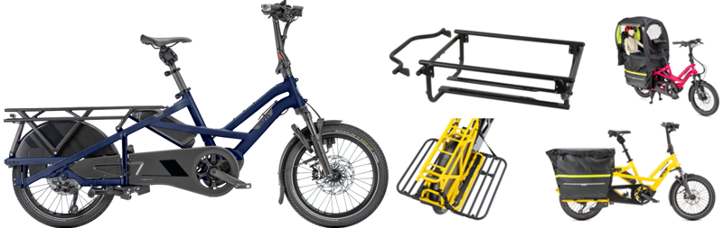 TERN GSD GEN3 S10 545Wh Performance Electric Cargo Bike Clubehouse Fort Bundle 2026 in Satin Midnight Blue