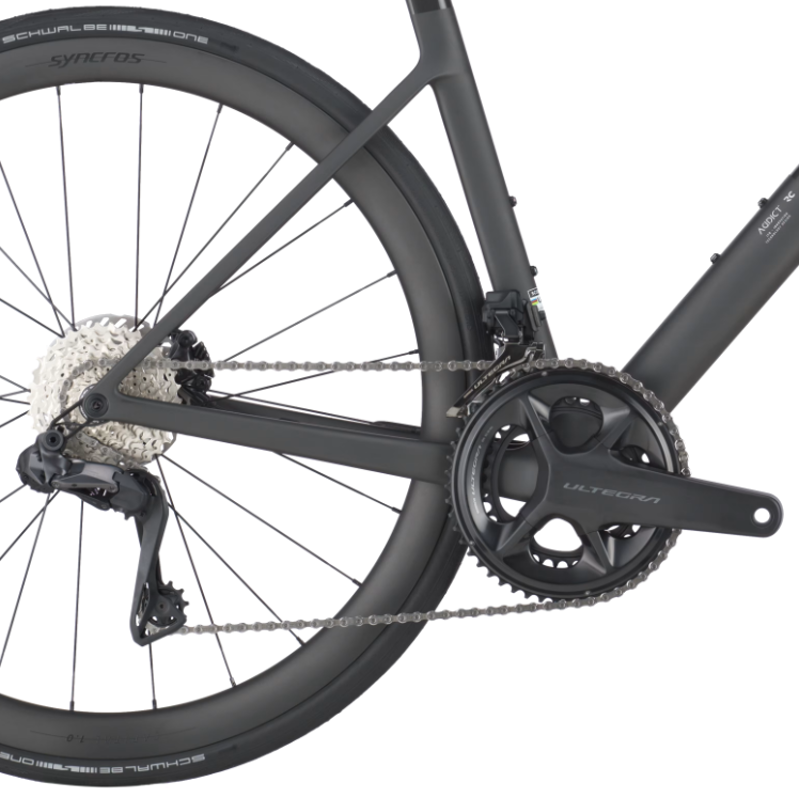 EX DISPLAY Scott Addict RC 20 Road Bike Large 2027 in Carbon Black-2