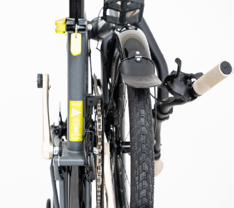 Brompton And Wander G Line with Roller Frame 8 Speed Folding Bike 2027 in Matt Grey -7