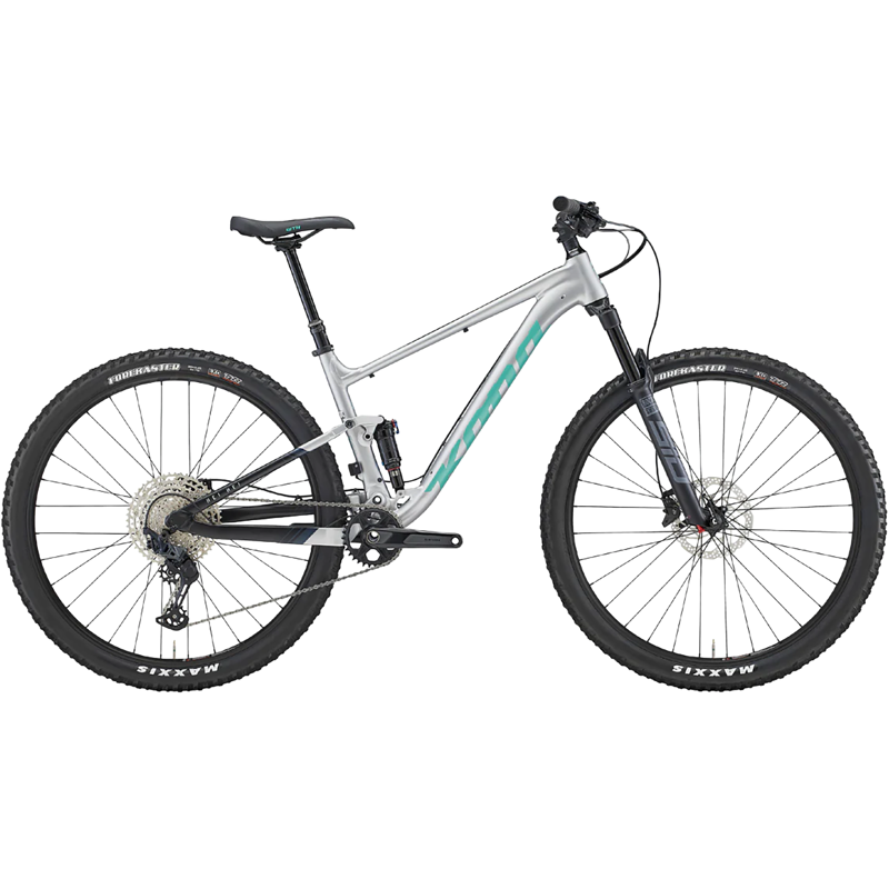 Balfes Bikes Kona Hei Hei G9 Full Suspension Mountain Bike 2026 in Silver | Free postage over £30, £10 off first order, price match & 0% finance.