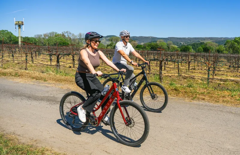 Marin Stinson E ST Electric Hybrid Bike 2027 in RED-3