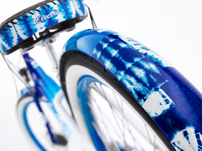  Electra Shibori Cruiser Go! Step Thru Medium Electric Bike 2025 in Blue-9
