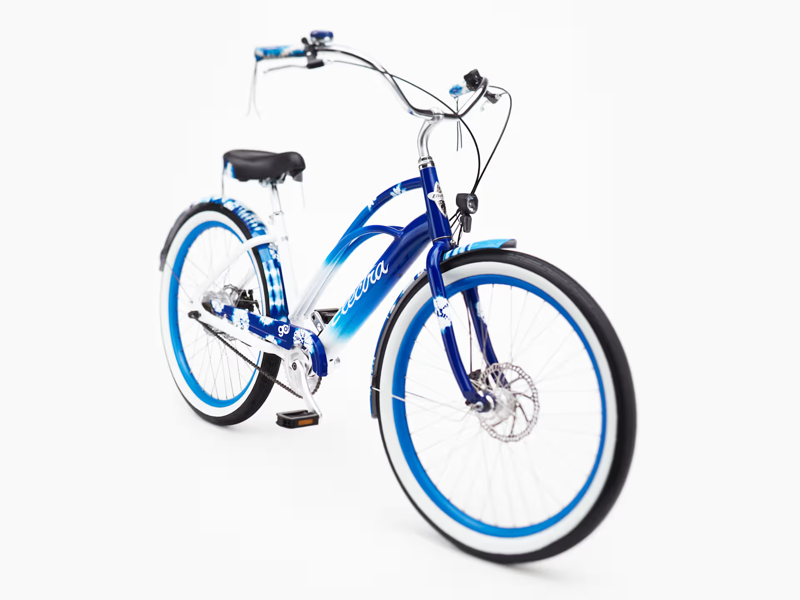  Electra Shibori Cruiser Go! Step Thru Medium Electric Bike 2025 in Blue-1