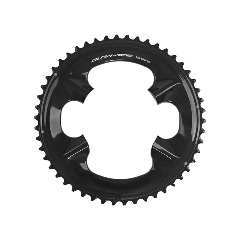 Balfes Bikes Shimano Dura Ace FC-09 11spd Outer Chainring 50T-NK for 50/34T - Black | Free postage over £30, £10 off first order, price match & 0% finance.