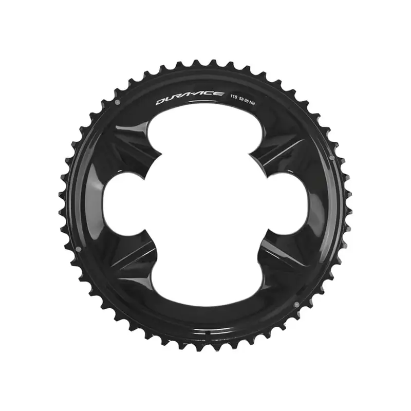 Balfes Bikes Shimano Dura Ace FC-09 11spd Outer Chainring 52T-NH for 52/36T - Black | Free postage over £30, £10 off first order, price match & 0% finance.