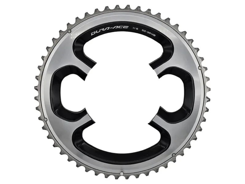 Shimano Dura Ace FC-9000 53T MD Outer Chainring in Silver/Black