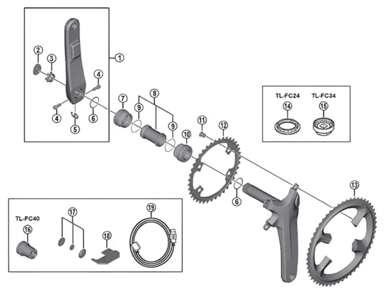 Shimano Dura Ace FC-R9100 36T-MT Chainring 36T in Black-1