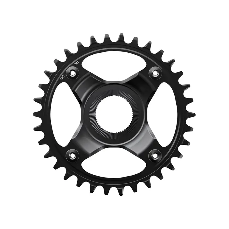 Balfes Bikes Shimano SM-CRE80-12 Chainring 34T 56.5mm 12sp in Black | Free postage over £30, £10 off first order, price match & 0% finance.
