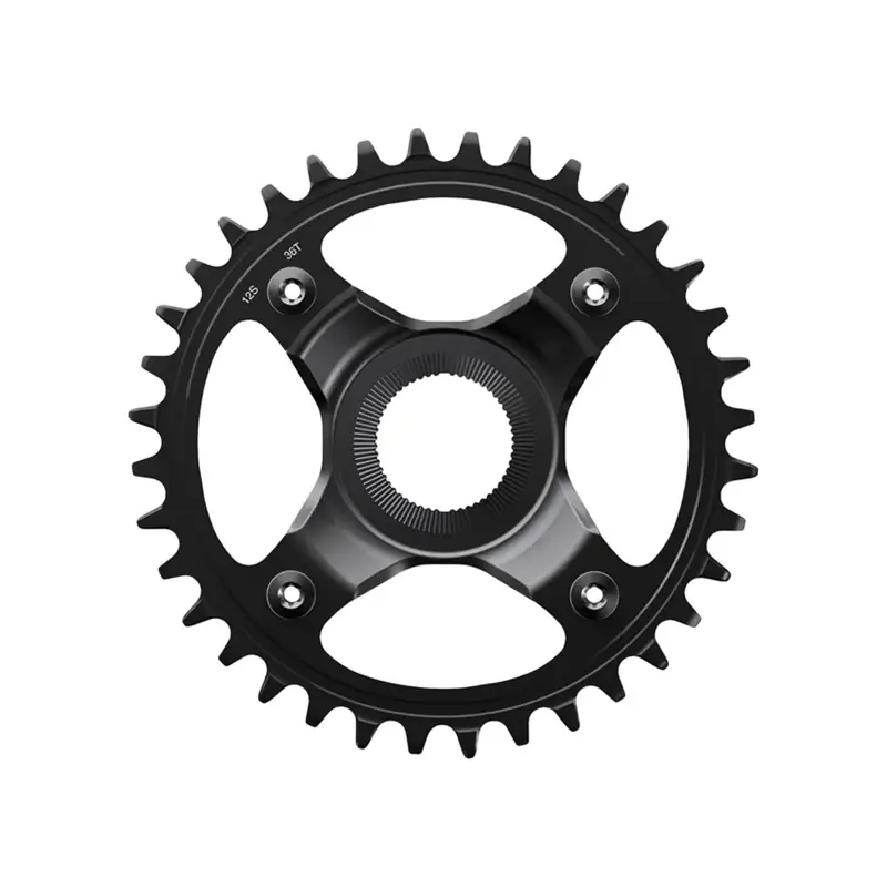 Balfes Bikes Shimano SM-CRE80-12 Chainring 36T 56.5mm 12sp in Black | Free postage over £30, £10 off first order, price match & 0% finance.