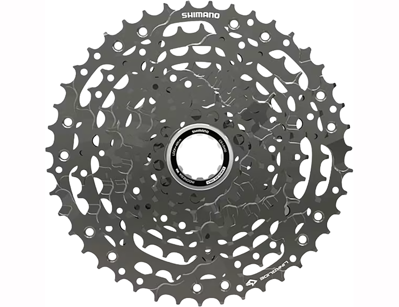Shimano CUES LG400 10-Speed Bicycle Cassette OE Stock in Silver