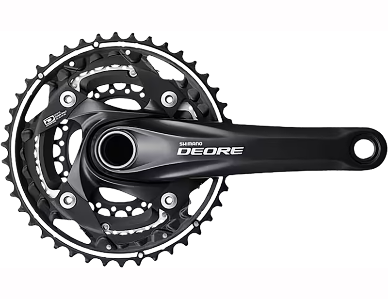 Shimano Deore T6010 10-Speed Crankset 48/36/26t 170mm OE Stock in Black