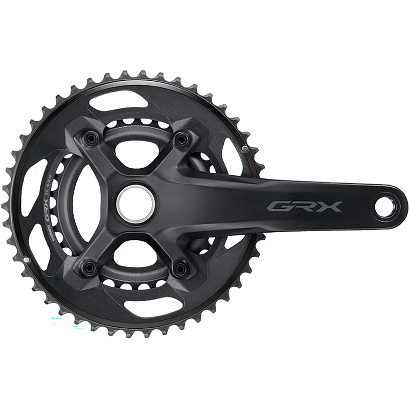 Balfes Bikes Shimano GRX FC-RX610-2 12-Speed 165mm 46/30T Chainset OE Stock in Black | Free postage over £30, £10 off first order, price match & 0% finance.