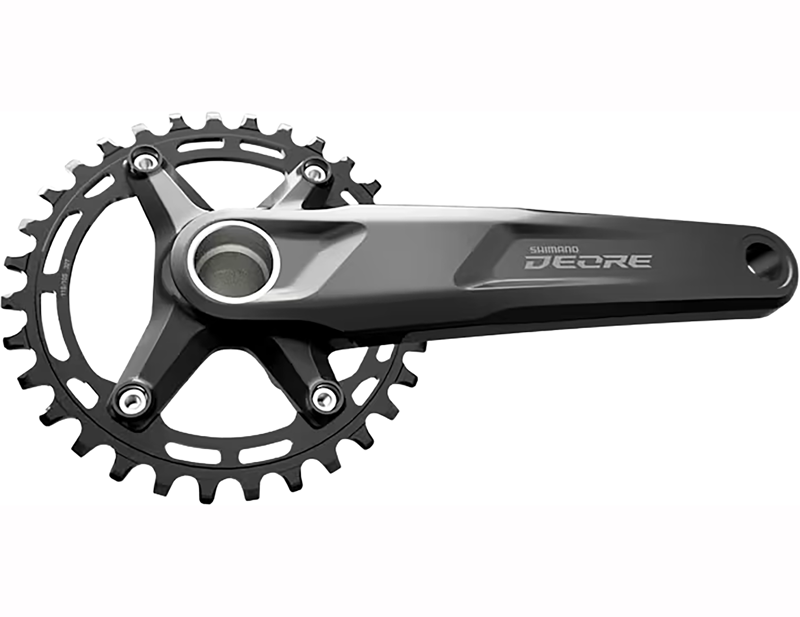 Shimano M611-1 12-Speed Crankset 32t 170mm OE Stock in Black