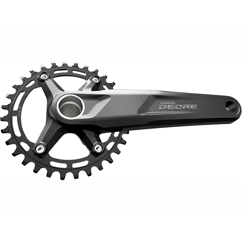 Balfes Bikes Shimano M611-1 12-Speed Crankset 32t 170mm OE Stock in Black | Free postage over £30, £10 off first order, price match & 0% finance.