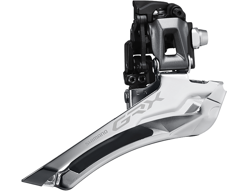 Shimano GRX RX815 Di2 11-Speed Braze-On Front Derailleur OE Stock in Black