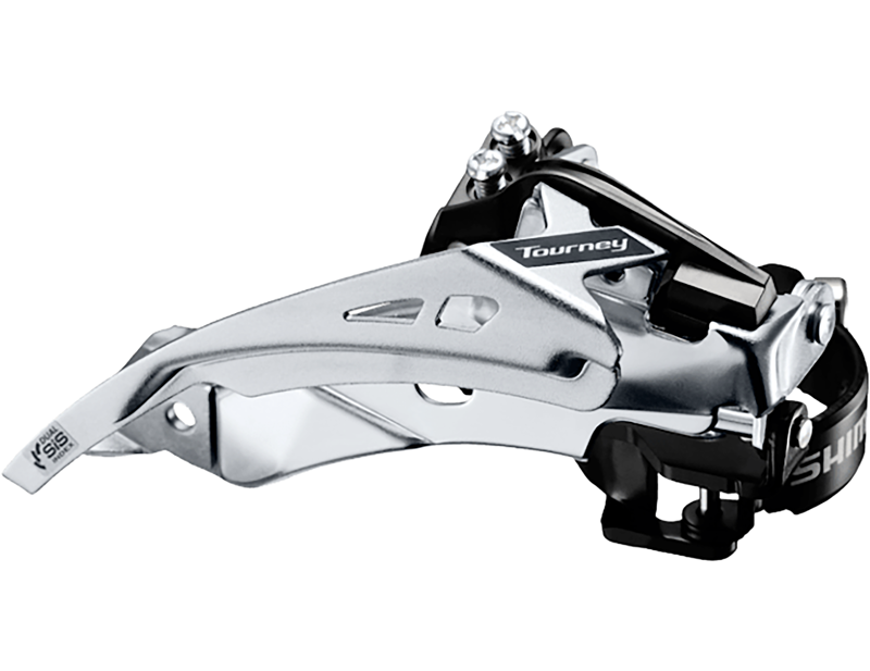 Shimano Tourney TY710 63-66deg 34.9mm Clamp Front Derailleur OE Stock in Silver