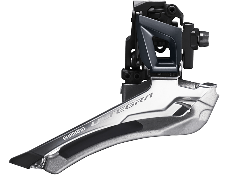 Shimano Ultegra FD-R8000 11-Speed Braze-On Front Derailleur OE Stock in Grey