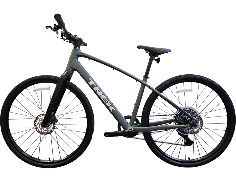 EX DISPLAY Trek FX Sport AL 3 Hybrid Bike Medium 2027 in Keswick Green-1