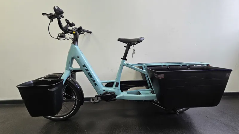 EX DEMO Trek Fetch+ 2 Electric Cargo Bike 2026 in Blue Sage-1