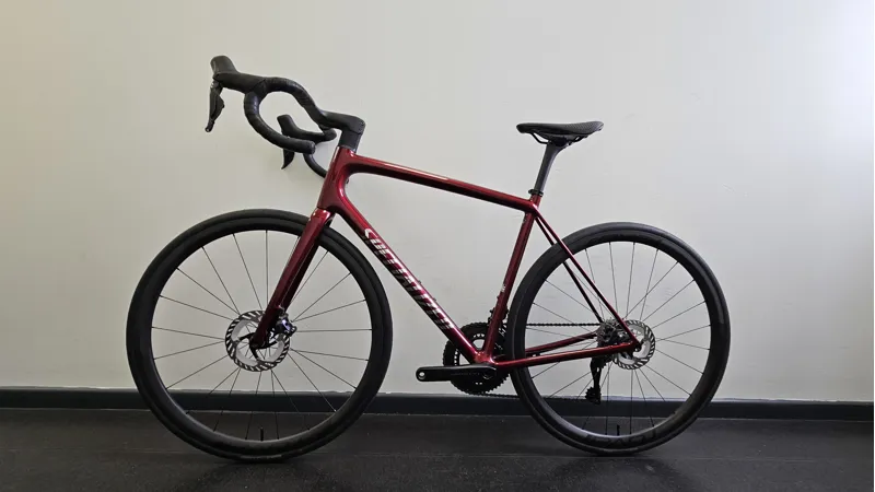 EX DEMO Specialized Aethos 2 Pro Di2 Road Bike 2026 56cm in Gloss Red Sky/Chrome-6