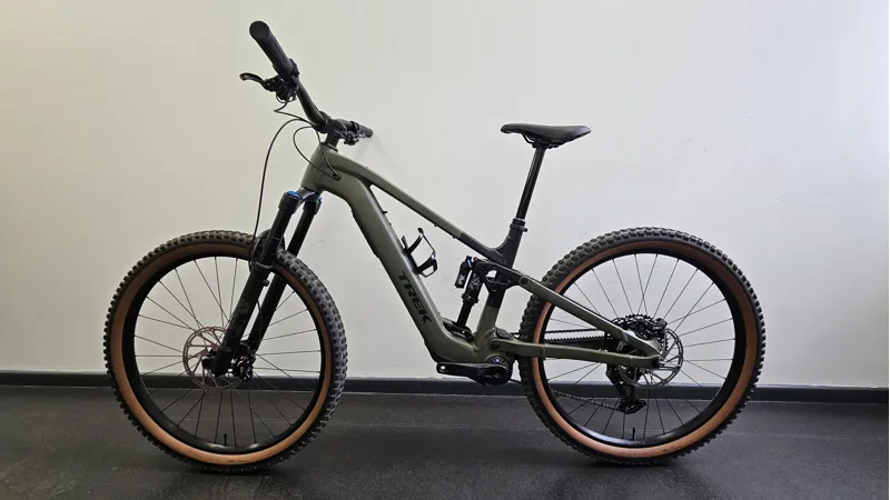EX DEMO Trek Fuel+ EX 8 Gen 2 Electric Full Suspension Mountain Bike 2026 Large in Matte Olive Grey-1