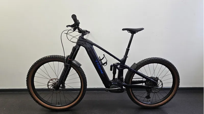 EX DEMO Trek Rail+ 9.7 Gen 5 Electric Full Suspension Mountain Bike 2026 Medium in Navy Smoke-1