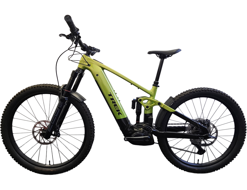 EX DEMO Trek Rail+ 8 Gen 5 Electric Full Suspension Mountain Bike Medium 2026 in Powersurge-1
