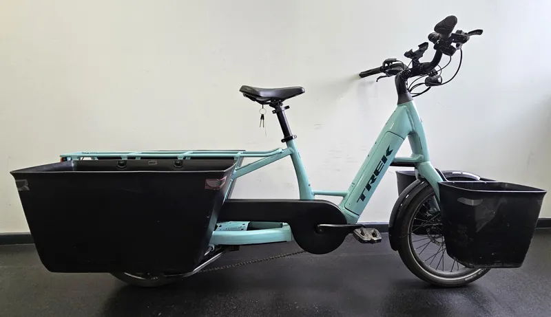 EX DEMO Trek Fetch+ 2 Electric Cargo Bike 2026 in Blue Sage