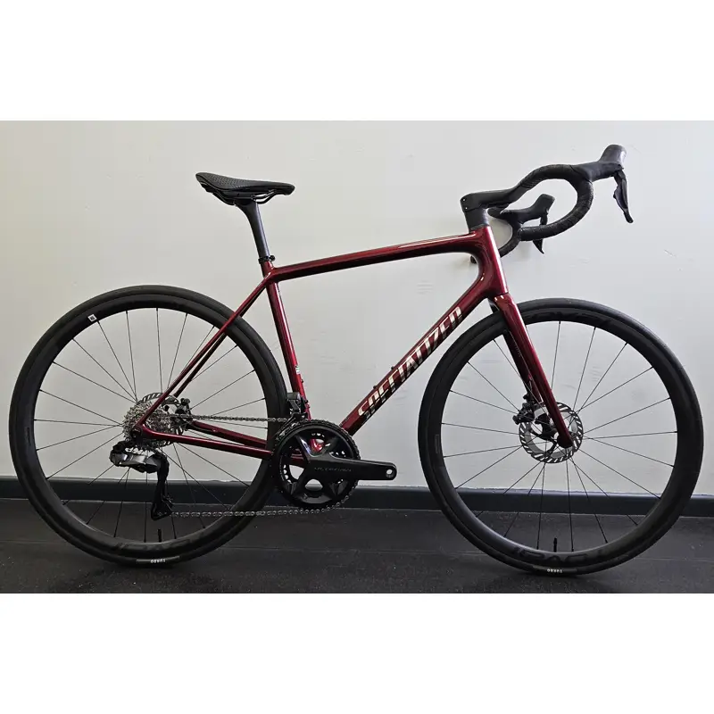 Balfes Bikes EX DEMO Specialized Aethos 2 Pro Di2 Road Bike 2026 56cm in Gloss Red Sky/Chrome | Free postage over £30, £10 off first order, price match & 0% finance.