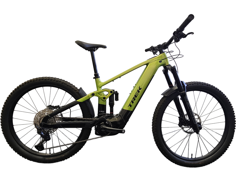 EX DEMO Trek Rail+ 8 Gen 5 Electric Full Suspension Mountain Bike Medium 2026 in Powersurge