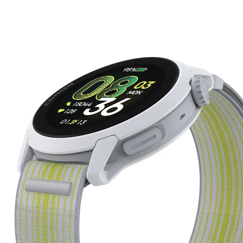 Coros PACE 4 GPS Sport Watch in White Nylon-4