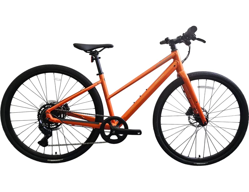 EX DISPLAY Specialized Sirrus X 2.0 Step-Through Hybrid Bike 2027 XS in Gloss Tangerine