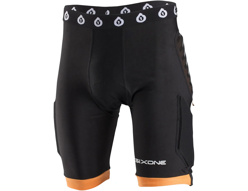 SixSixOne Evo Compression Short Non Chamois in Black