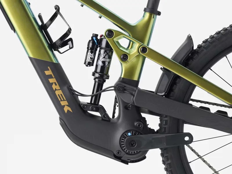 Trek Slash+ 9.7 Electric Full Suspension Mountain Bike 2026 in Gloss Chameleon Green/Matte Dark Web-4