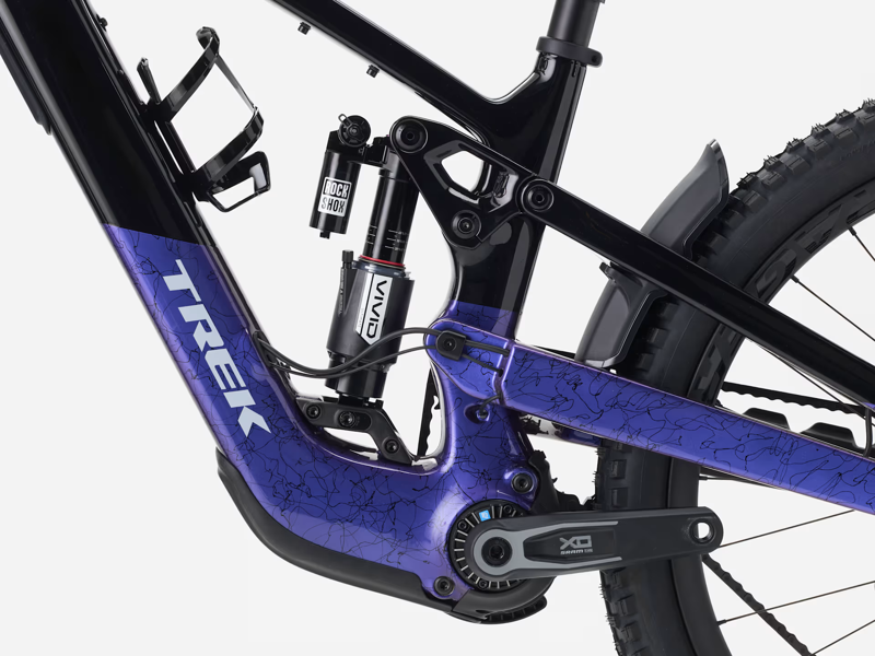 Trek Slash+ 9.9 Electric Full Suspension Mountain Bike 2026 in Dark Star/Purple Flip-4