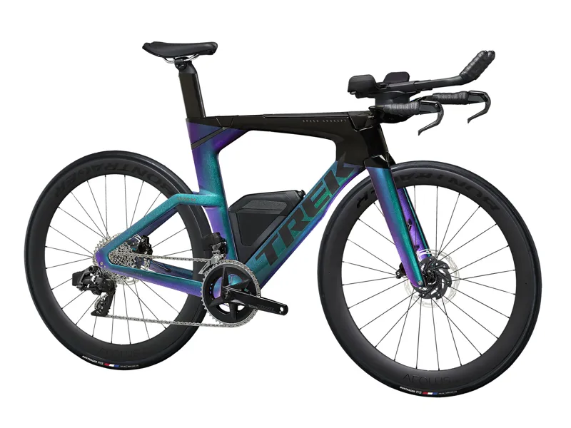 Trek Speed Concept SLR 6 eTap Time Trial/Triathlon Bike 2024 in Emerald Iris/Black-1
