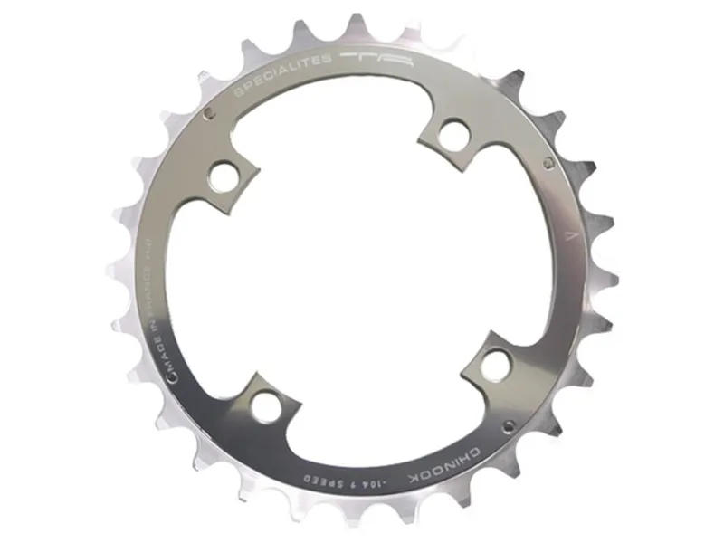 Specialites Ta Chinook 104pcd 4 Arm Middle Chainring 32T in Silver