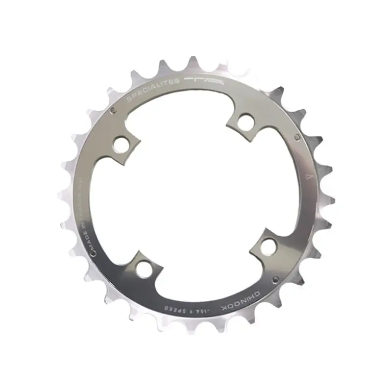Balfes Bikes Specialites Ta Chinook 104pcd 4 Arm Middle Chainring 32T in Silver | Free postage over £30, £10 off first order, price match & 0% finance.