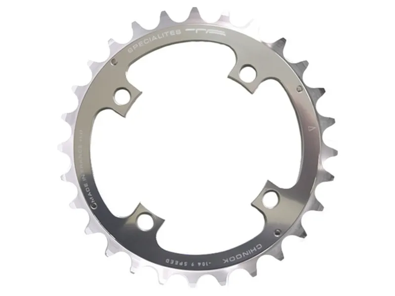 Specialites Ta Chinook 104pcd 4 Arm Middle Chainring 34T in Silver