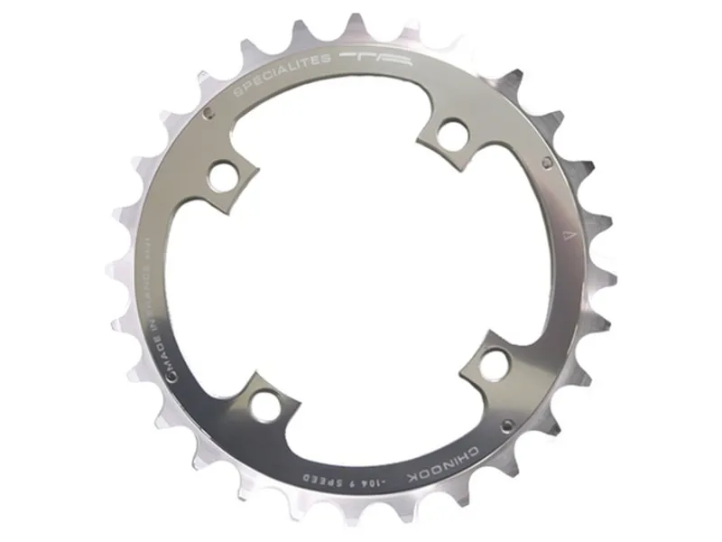 Specialites Ta Chinook 104pcd 4 Arm Middle Chainring 38T in Silver