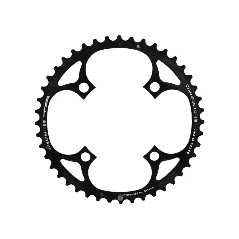 Balfes Bikes Specialites Ta Chinook 4 Arm 10/11x Outer Chainring 42t 18mm in Black | Free postage over £30, £10 off first order, price match & 0% finance.