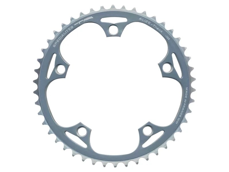 Specialites TA Shimano Track Chainring 130pcd 49t 1/8 inch in Silver