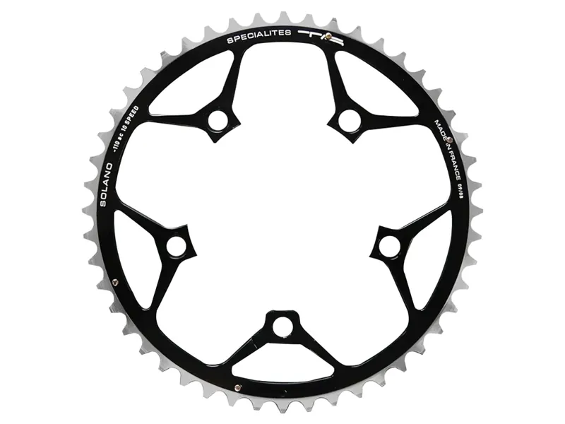 Specialites Ta Solano 110pcd 9/10X Campag CT Dished 50t in Black