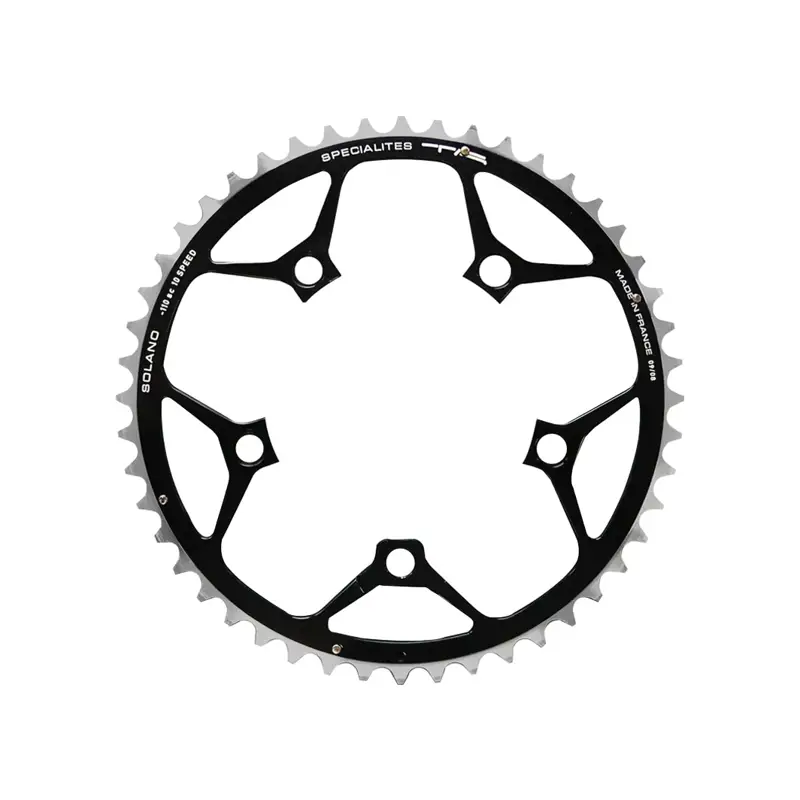Balfes Bikes Specialites_Ta Specialites Ta Solano 110pcd 9/10X Campag CT Dished 50t in Black | Free postage over £30, £10 off first order, price match & 0% finance.
